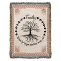 Family Roots, Celtic Tree Woven Blanket